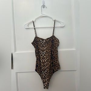 Pink Lily Cheetah Print Bodysuit